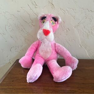 Vintage 1980 United Artists Pink Panther Plush 16” Mighty Star Stuffed Animal